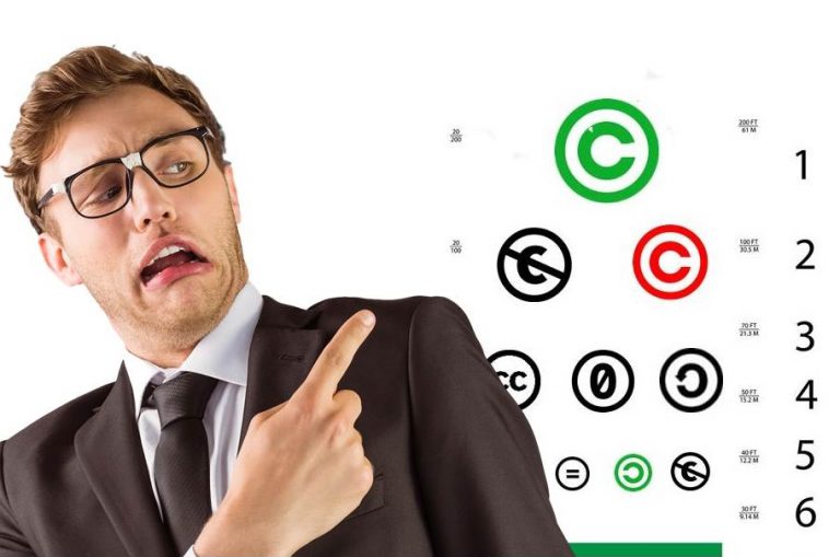 סימולי זכויות יוצרים בתמונה