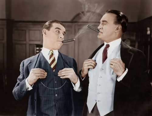 שני גברים עם סיגר